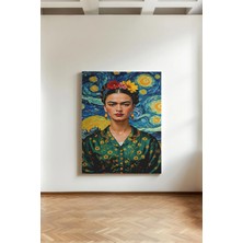 Kanvaspera Frida Kahlo - Kanvas Tablo - Estetik ve Sembolik Kadın Temalı Duvar Dekorasyonu