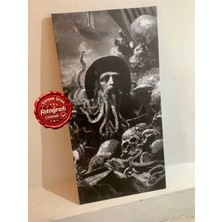 Kanvaspera Davy Jones - Deniz Korsanı Efsane Portresi - Kanvas Tablo, Karayip Korsanları Temalı Duvar Dekoru