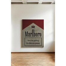 Kanvaspera Marlboro Hicvi - Kanvas Tablo - Sade, Eleştirel Pop Art ve Duvar Dekorasyonu