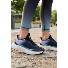 In Step Aurora Flow : Nefes Alabilen ve Yüksek Tabanlı Kadın Günlük Yürüyüş Ayakkabısı – Mavi