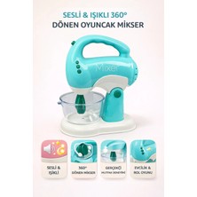 Yıldırım Oyuncak Sesli Işıklı Pilli 360 Derece Dönen Full Fonksiyon Mikser - Dönen Pilli Mikser