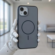 Ahlttiba Apple iPhone 14 Cep Telefonu Için Uyumlu Kılıf Magsafe Şarj Özellikli Tea Kapak