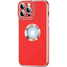 Ahlttiba Apple Iphone 14 Pro Max Için Uyumlu Kılıf Kamera Lens Cam Korumalı Logo Gösteren Halkalı Kongo Kapak