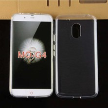 Lenovo Moto G4 Için Uyumlu Kılıf Şeffaf Esnek Yumuşak Renksiz Süper Silikon Kapak