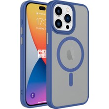 Apple iPhone 15 Pro Için Uyumlu Kılıf Wireless Kablosuz Şarj Özellikli Flet Magsafe Kapak