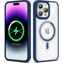 Ahlttiba Apple iPhone 14 Pro Için Uyumlu Kılıf Magsafe Wireless Kablosuz Şarj Özellikli Ege Kapak