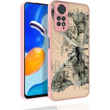 Ummeslem Xiaomi Redmi Note 11 Global Için Uyumlu Kılıf Desenli Kamera Korumalı Parlak Nora Kapak