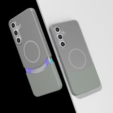 Ahlttiba Samsung Galaxy S24 Fe Cep Telefonu Için Uyumlu Kılıf Magsafe Şarj Özellikli Mıknatıslı Duble Kapak