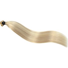 Nisa Hair 70CM Rofleli Sarı Gerçek Insan Saçı Keratin Kaynak 200 Adet
