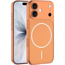 Ahlttiba Apple iPhone 17 Cep Telefonu Için Uyumlu Kılıf Magsafe Şarj Özellikli Kamera Korumalı Spark Kapak