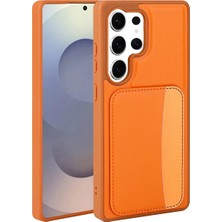 Ummeslem Samsung Galaxy S25 Ultra Cep Telefonu Için Uyumlu Kılıf Kartlıklı X-Kart Silikon Kapak
