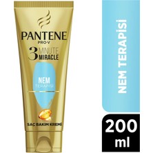 Pantene 3 Minute Miracle Kuru Saçlar İçin Onarıcı Saç Bakım Kremi 200 ml Nem Terapisi