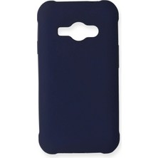 Samsung Galaxy J1 Ace Için Uyumlu Kılıf Yumuaşk Renkli Esnek Premium Rubber Silikon - Mor