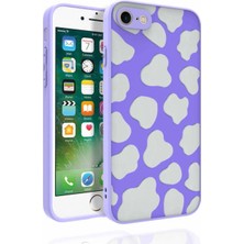 Iphone 7 Için Uyumlu Kılıf Desenli Kamera Korumalı Parlak Nora Kapak