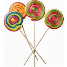 Gaga Küçük Boy Sosyete Şeker Lolipop Karışık Renk Çubuklu 20 x 12 gr