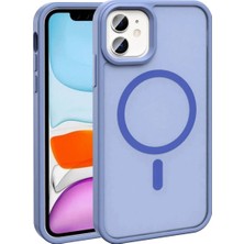 Ahlttiba Apple iPhone 11 Için Uyumlu Kılıf Magsafe Şarj Özellikli Mat Arka Yüzey Sio Kapak