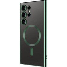 Ahlttiba Samsung Galaxy S24 Ultra Için Uyumlu Kılıf Kamera Korumalı Magsafe Wireless Şarj Demre Kapak