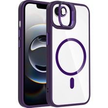 Ahlttiba Apple iPhone 16E Telefonu Için Uyumlu Kılıf Standlı Lens Hediyeli M-Safe Şarj Özellikli Etro Kapak