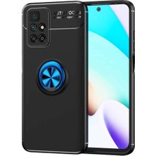 Ahlttiba Xiaomi Redmi 10 Için Uyumlu Kılıf Dönebilen Standlı Olabilen Yüzüklü Renkli Ravel Kapak