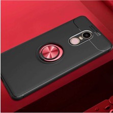 Ahlttiba Xiaomi Redmi Note 4x Için Uyumlu Kılıf Dönebilen Yüzüklü Standlı Silikon Kapak