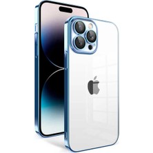Ahlttiba Apple iPhone 14 Pro Kılıf Kamera Korumalı Renkli Çerçeveli Cep Telefonu Için Uyumlu Kapak Garaj Kapak