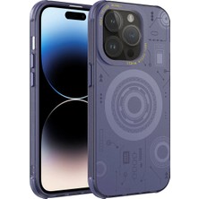 Ahlttiba Apple iPhone 14 Pro Max Kılıf Cep Telefonu Için Uyumlu Kapak Wireless Şarj Özellikli Desenli Hot Kapak