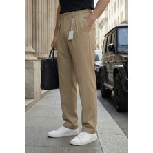 Kastrioti Signature Esansiyel Pileli Baggy Kumaş Pantolon