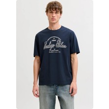 Jack & Jones Jack&jones 12291213 Jjedenver Graphıc Te 0 Yaka Kısa Kol Tsh
