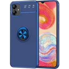 Ahlttiba Samsung Galaxy A04E Için Uyumlu Kılıf Dönebilen Standlı Olabilen Yüzüklü Renkli Ravel Kapak