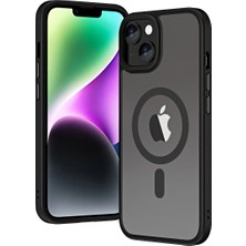 Ahlttiba Apple iPhone 14 Için Uyumlu Kılıf Wireless Kablosuz Şarj Özellikli Hibrit Magsafe Kapak