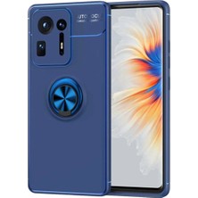 Ahlttiba Xiaomi Mi Mix 4 Için Uyumlu Kılıf Dönebilen Standlı Olabilen Yüzüklü Renkli Ravel Kapak