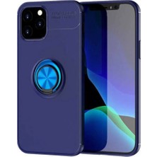 Ummeslem Apple Iphone 12 Pro Max Için Uyumlu Kılıf Dönebilen Yüzüklü Standlı Silikon Kapak