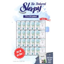 Sleepy Bio Natural Uzun Ped  7'li Paket Nefes Alabilen Yüzey ile Konforlu Kullanım