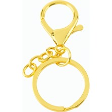 Marsilyan Kancalı Metal Anahtarlık Aparatı Zincirli