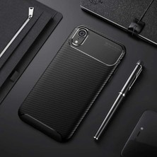Iphone Xr 6.1 Cep Telefonu Için Kılıf Karbon Tasarım Negro Kapak Uyumlu