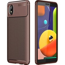 Samsung Galaxy A01 Core Cep Telefonu Için Kılıf Karbon Tasarım Negro Kapak