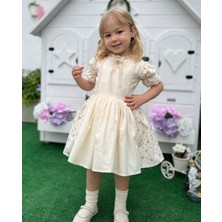 Butik Kız Çocuk Özel Tasarım %100 Pamuklu Elbise