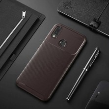 Ahlttiba Huawei Honor Play Cep Telefonu Uyumlu Kılıf Karbon Tasarım Negro Kapak