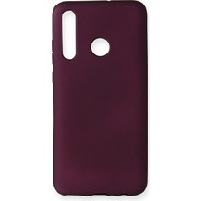 Ahlttiba Huawei Honor 20 Lite Için Uyumlu Kılıf Yumuaşk Renkli Esnek Premium Rubber Silikon - Mürdüm