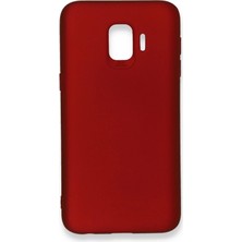 Ahlttiba Samsung Galaxy J2 Core Için Uyumlu Kılıf Yumuaşk Renkli Esnek Premium Rubber Silikon - Bordo