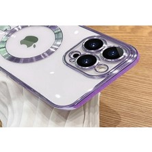 Ahlttiba Apple Iphone 13 Pro Için Uyumlu Kılıf Kamera Lens Korumalı Magsafe Şarj Renkli Yumuşak Demre Kapak