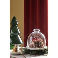 Paşabahçe Mermer Ayaklı Kek Tabağı 25 cm - 1 Adet