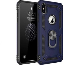 Ahlttiba Apple Iphone x Kılıf Ultra Koruma Darbe Emici Tank Sağlam Çok Saglam Silikon Kapak-Mavi