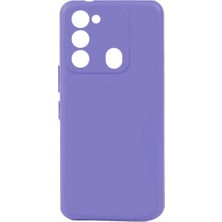 Ahlttiba Tecno Spark 8c Için Uyumlu Kılıf Yumuşak Dokulu Renkli Esnek Silikon Biye Kapak