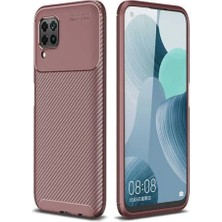 Ahlttiba Huawei P40 Lite Cep Telefonu Için Kılıf Karbon Tasarım Negro Kapak