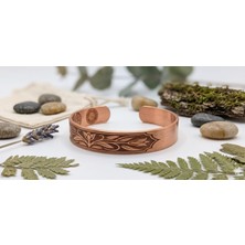 Fty Takı Desenli Bakır Bileklik - Zarif, Şık ve Günlük Kullanım Içi Dualı