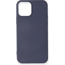 Ahlttiba Iphone 12 Uyumlu Kılıf Yumuaşk Renkli Esnek Premium Rubber Silikon - Gri