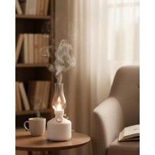 Marsilyan- Retro LED Işıklı 1200 Mah Şarjlı Aroma Difüzörü 280 ml Su Kapasiteli