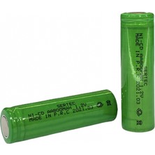 Marsilyan 1.2V 800 Mah - Aa - Ni-Cd Şarjlı Pil - Başsız / Flat Head