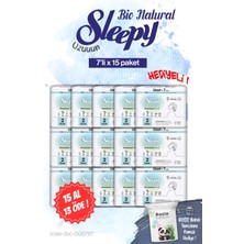 Sleepy Bio Natural 15 Al 13 Öde 7'li Uzun Ped ve Rosıe